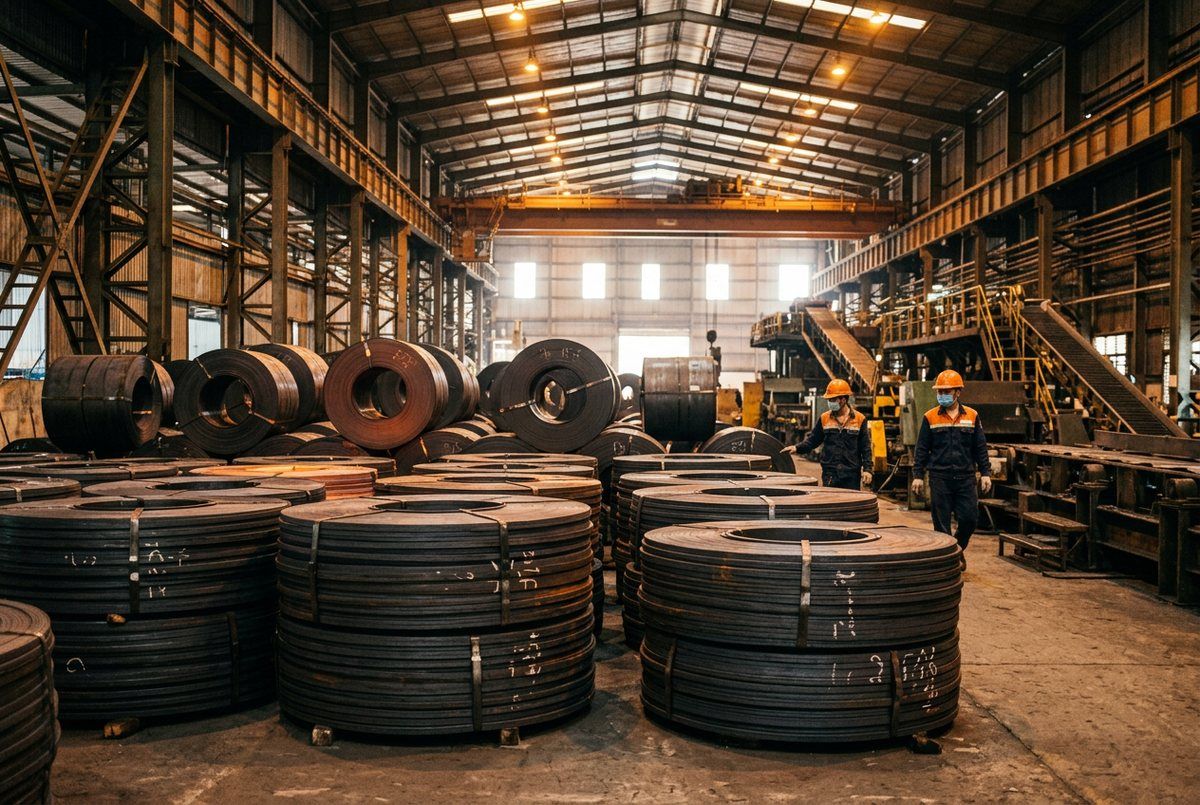 Steel coils for export, a CBAM-covered product