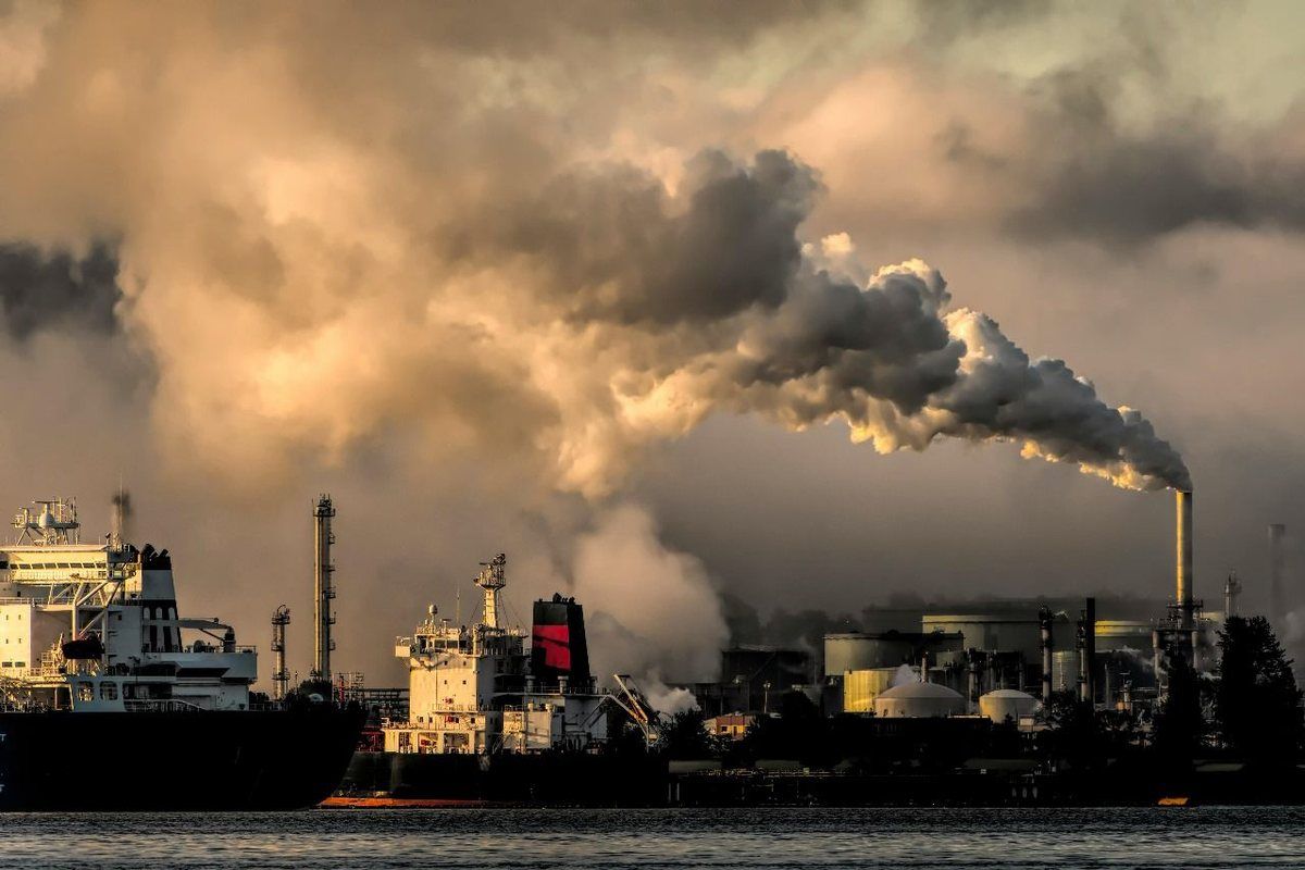 Smoke from an industrial plant